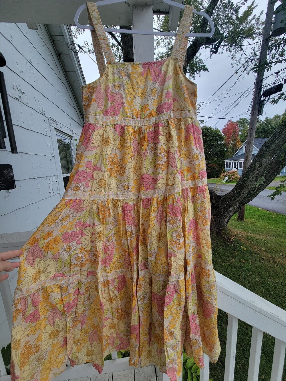 AMERICAN EAGLE, Maxi Dress, OVERSIZED Size-small, Color-multi, Runs Very Large